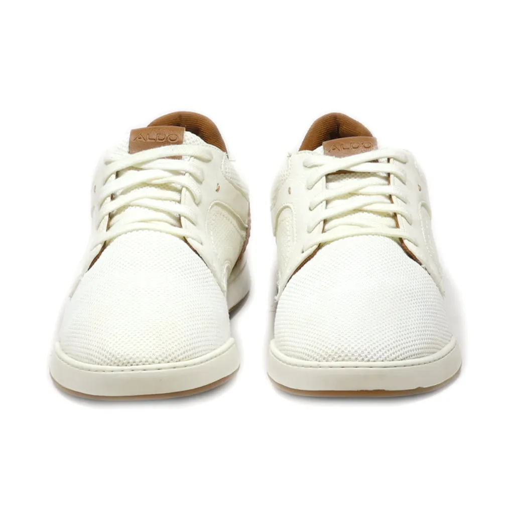 Aldo Casual Lace Ups Fabric White Colour For Men