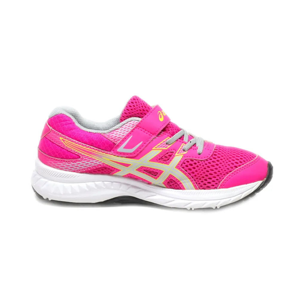 Asics Contend 6 Sport Shoes Leather Pink Colour For Kids