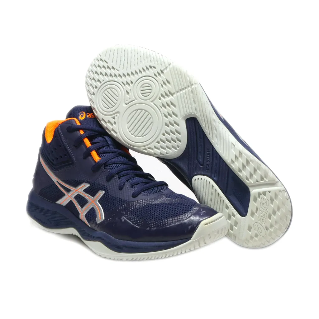 Asics Netburner Ballistic Ff Mt 'Midnight Pure Silver' Sport Shoes Leather Blue Colour For Men