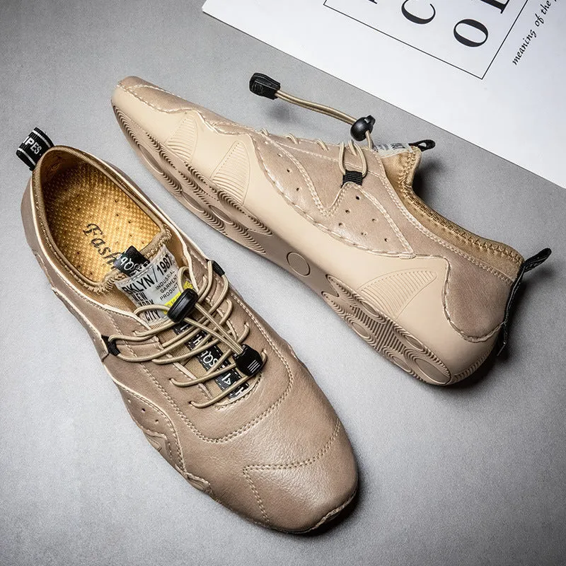 Breathable Leather Shoes Versatile Men's Casual