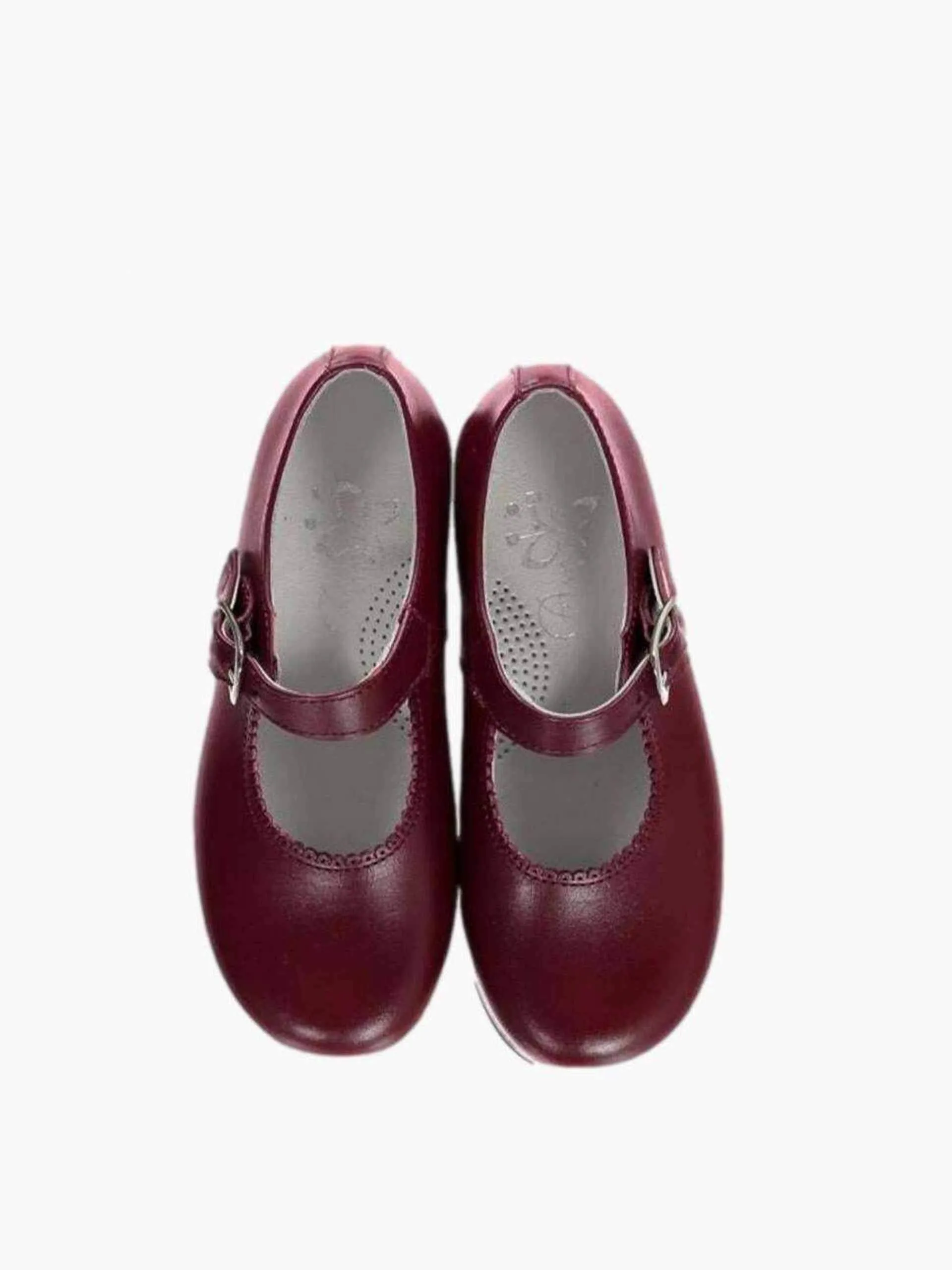 Burgundy Mary Jane girl shoes