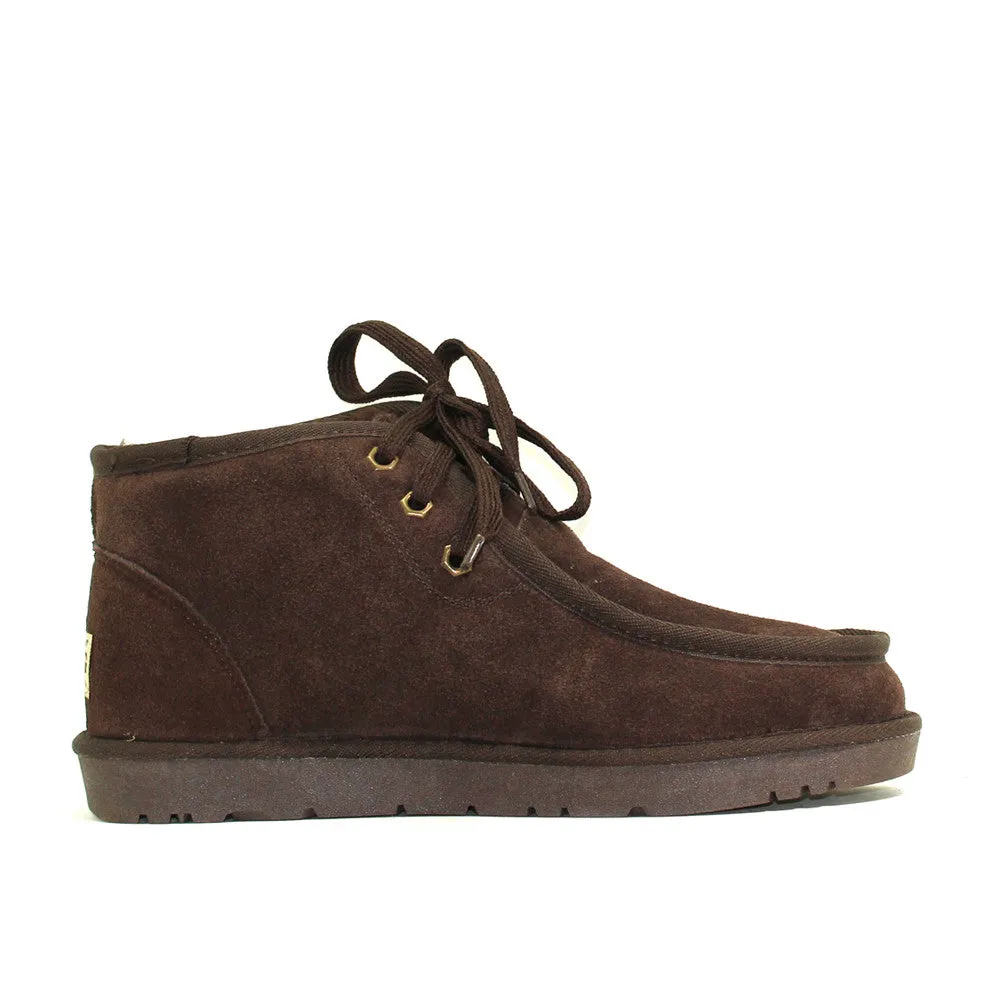 Dabbs Lace Up Man Ugg Boot - Chocolate