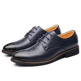 Flexible Pointed Matte Leather Oxford Shoe