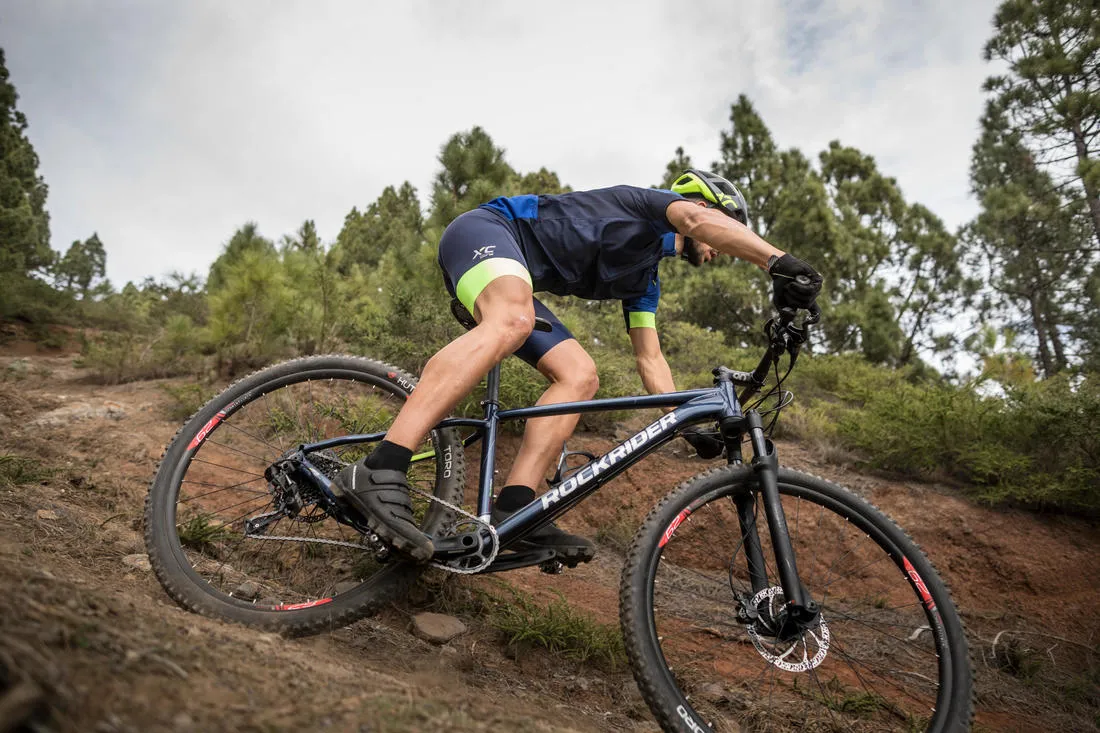 High-Performance Mountain-Biking Shoes - Black