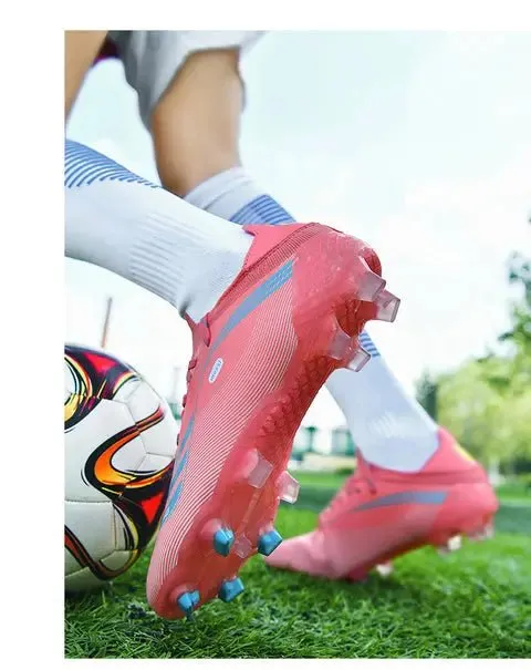 High-top Men's Football Shoes Youth Training Wear Student Foot Boots Sports Soccer Shoes