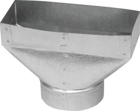 Imperial GV0704-C Universal Boot, 4 in L, 10 in W, 6 in H, 30 Gauge, Steel, Galvanized :EA: QUANTITY: 1