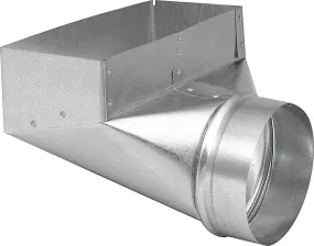 Imperial GVO621-C Wall Register Boot, 2-1/4 in L, 12 in W, Galvanized :EA: QUANTITY: 1