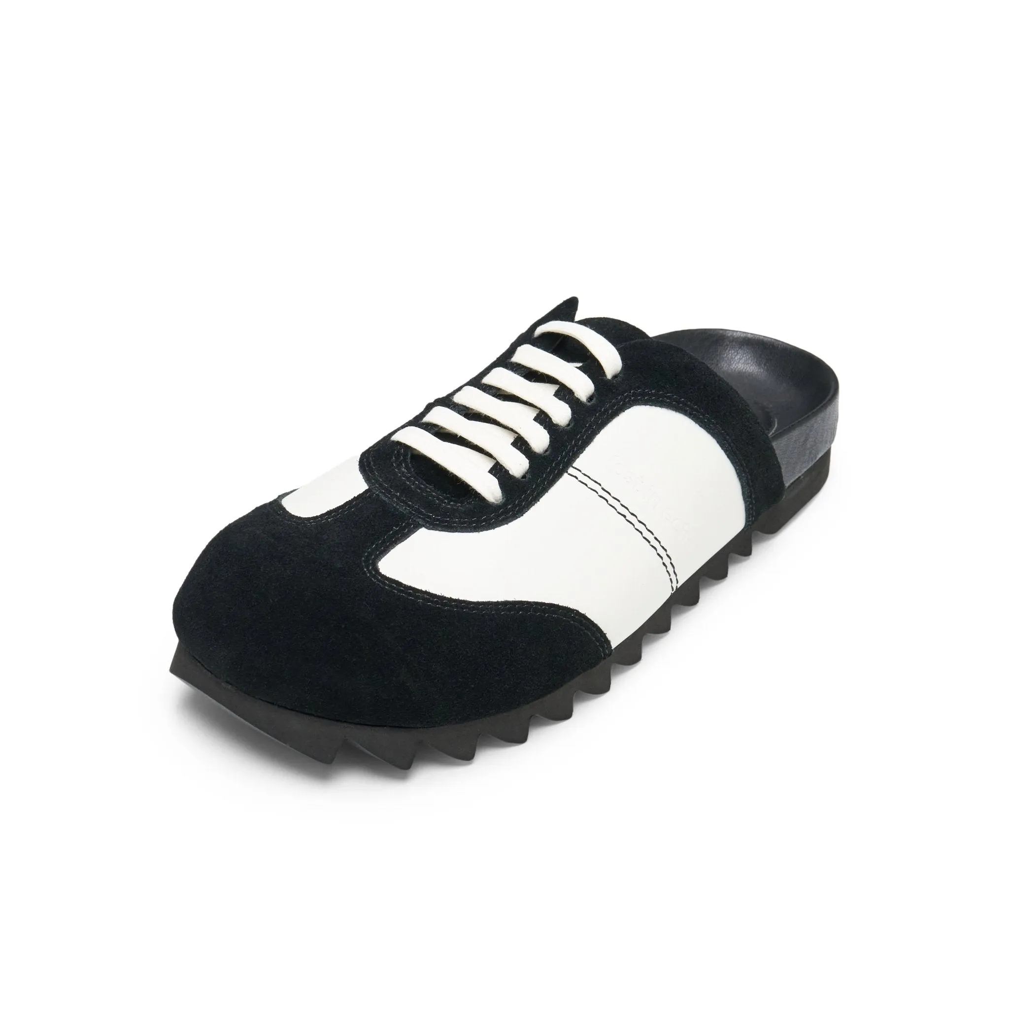 Leisure German Training Bun Head Birkenstock Slippers In Black White