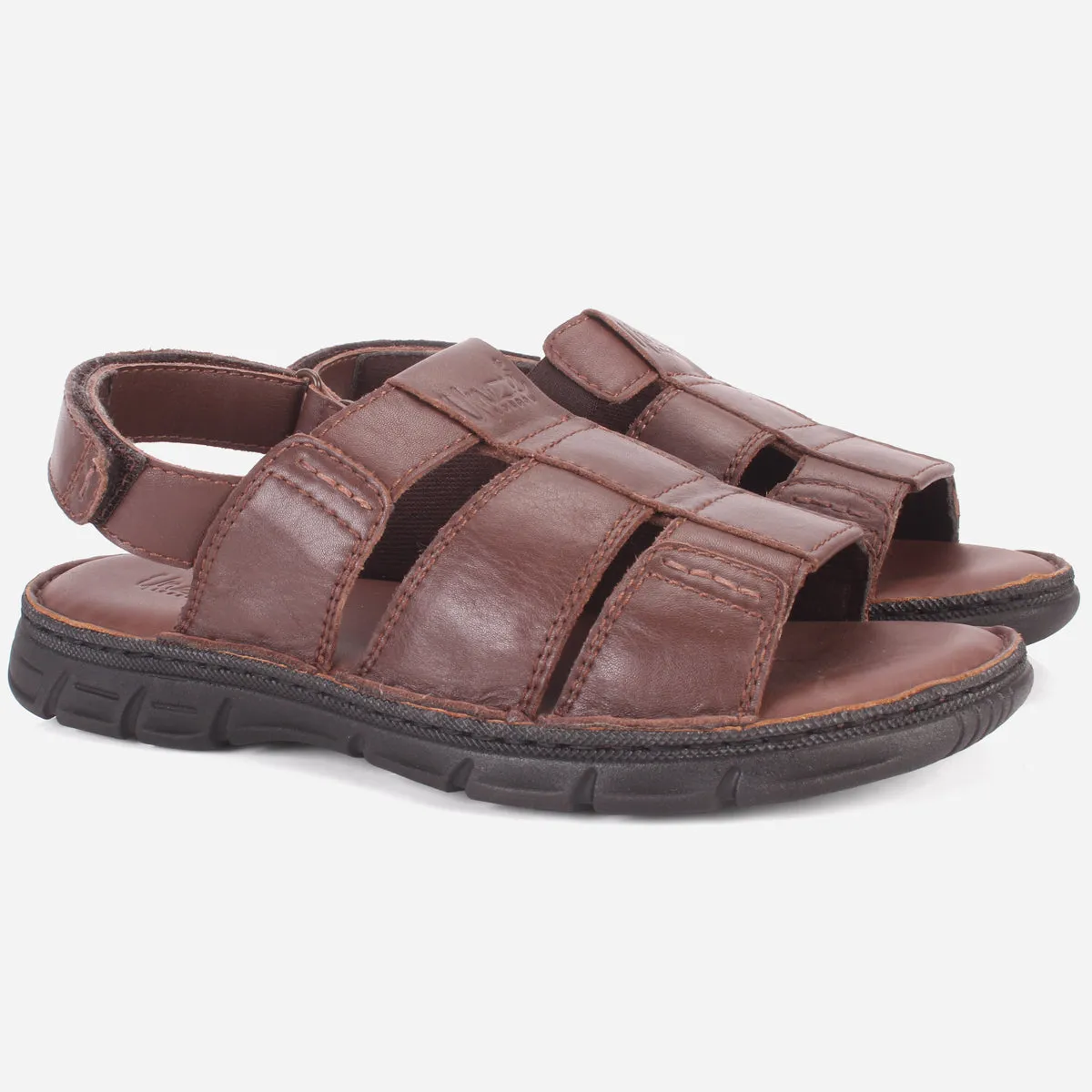 Mens "CLETO" Stylish Leather Summer Sandals