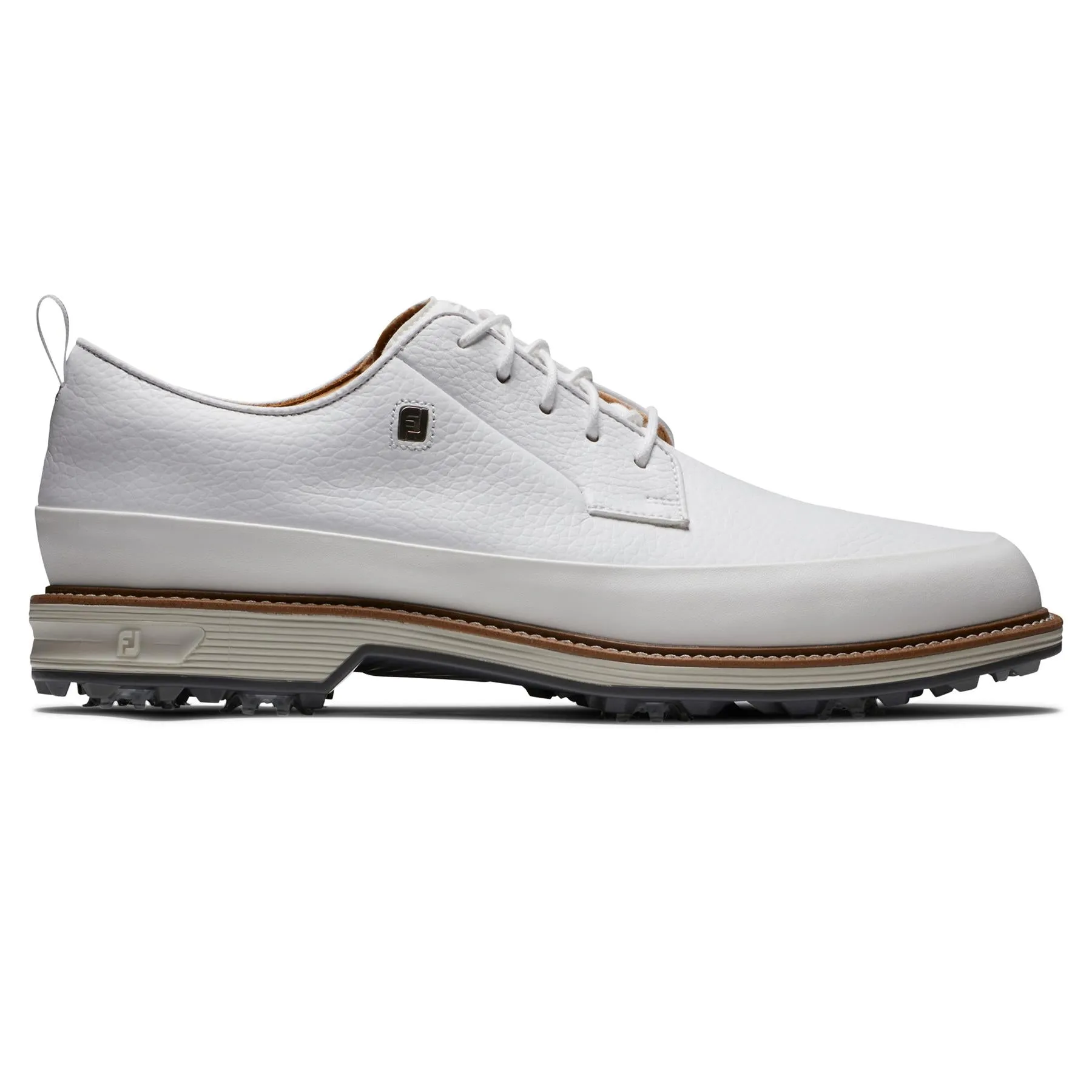 Premiere Series Cleated Laced Golf Shoes White/Grey - 2025