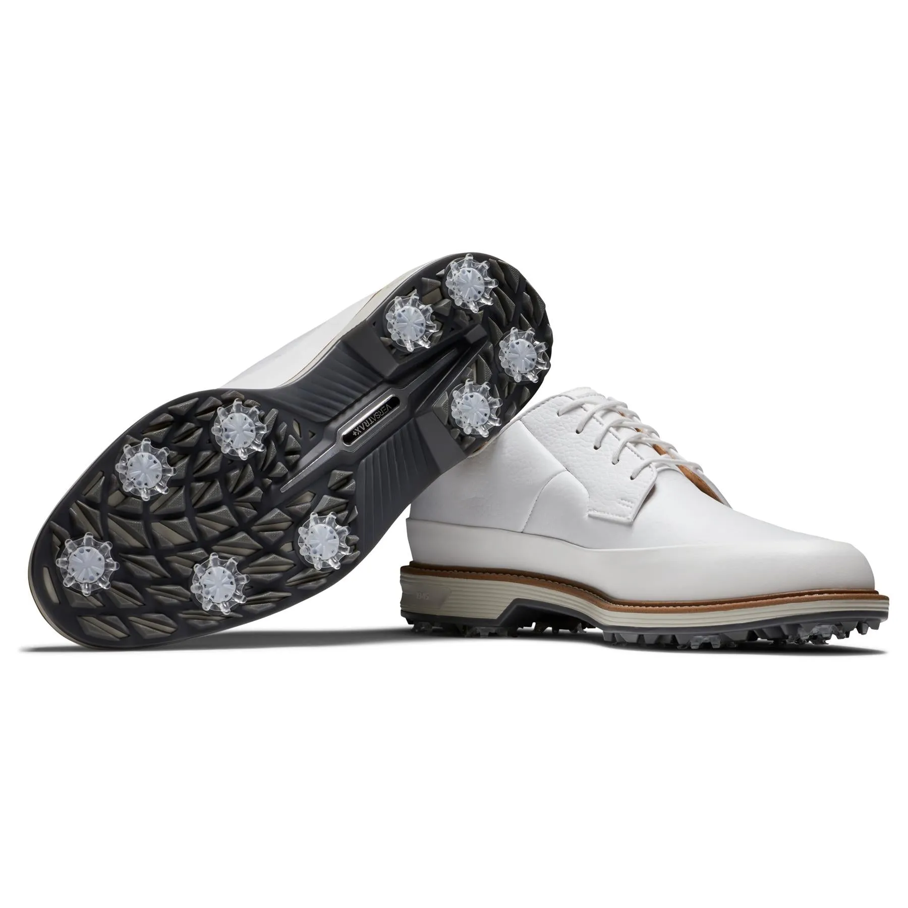 Premiere Series Cleated Laced Golf Shoes White/Grey - 2025