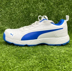 Puma White/ Blue Team Royal Cricket Shoes