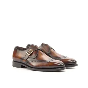 Rinos Single Monk Patina Shoes