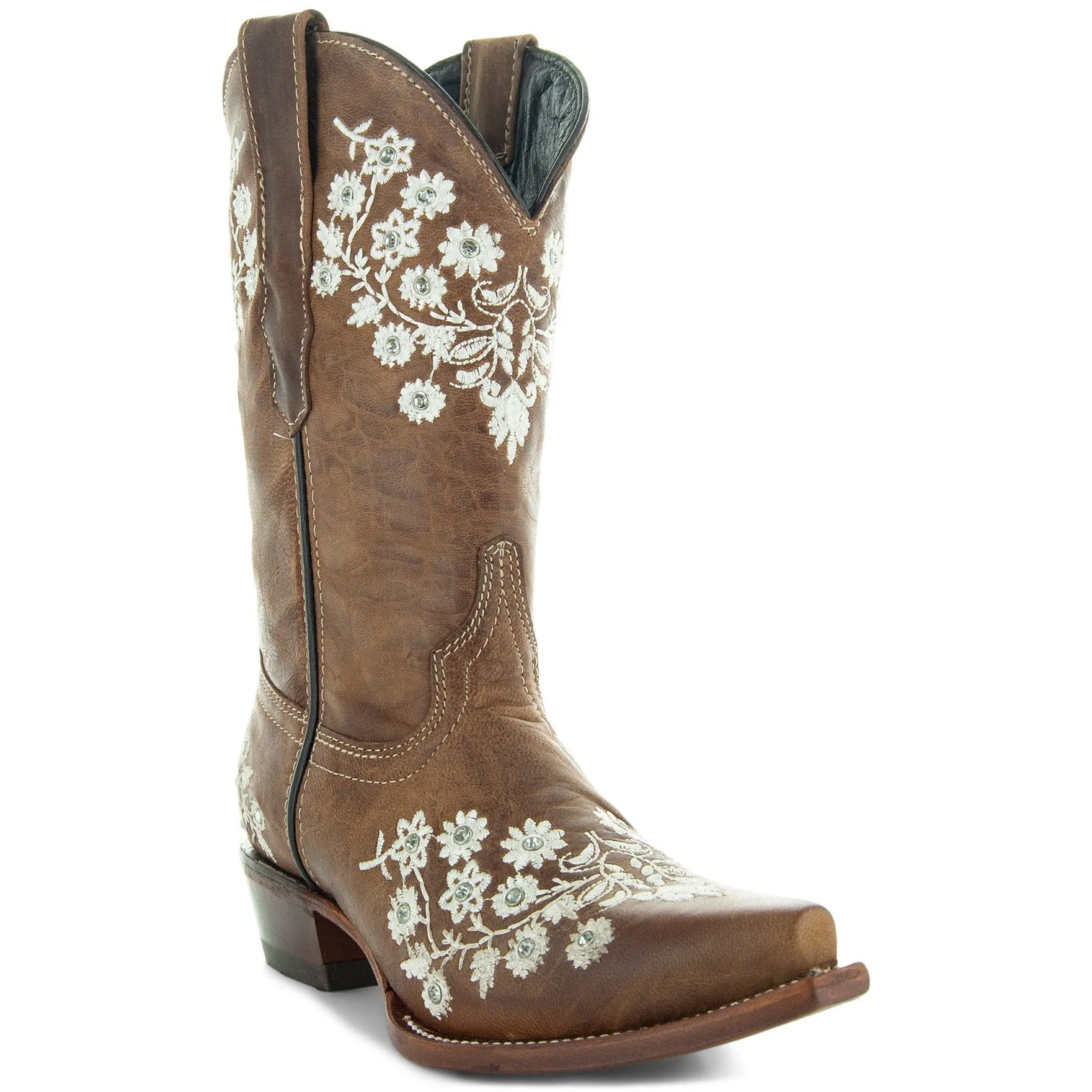 Soto Boots Womens Floral Embroidery Cowgirl Boots M50059