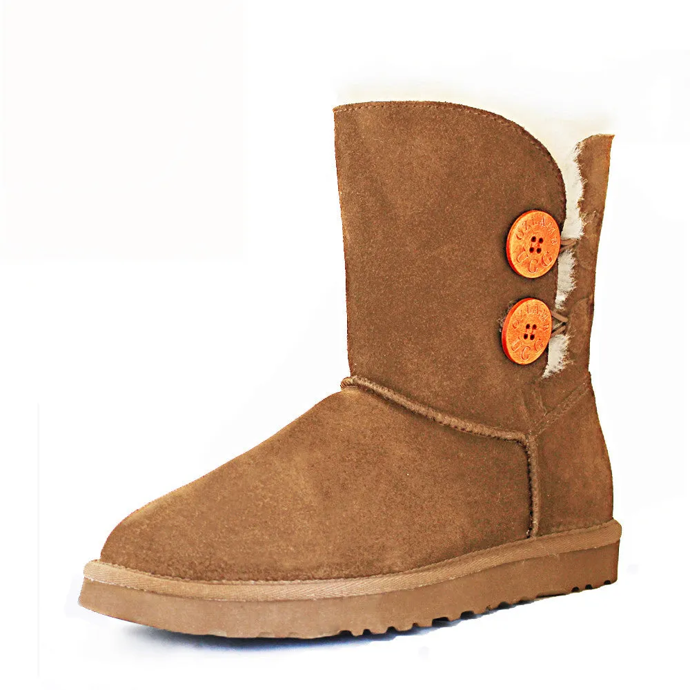 Two Button Ugg Boot - Chestnut