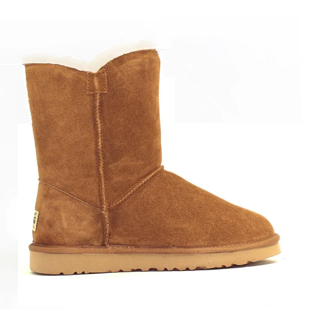 Two Button Ugg Boot - Chestnut