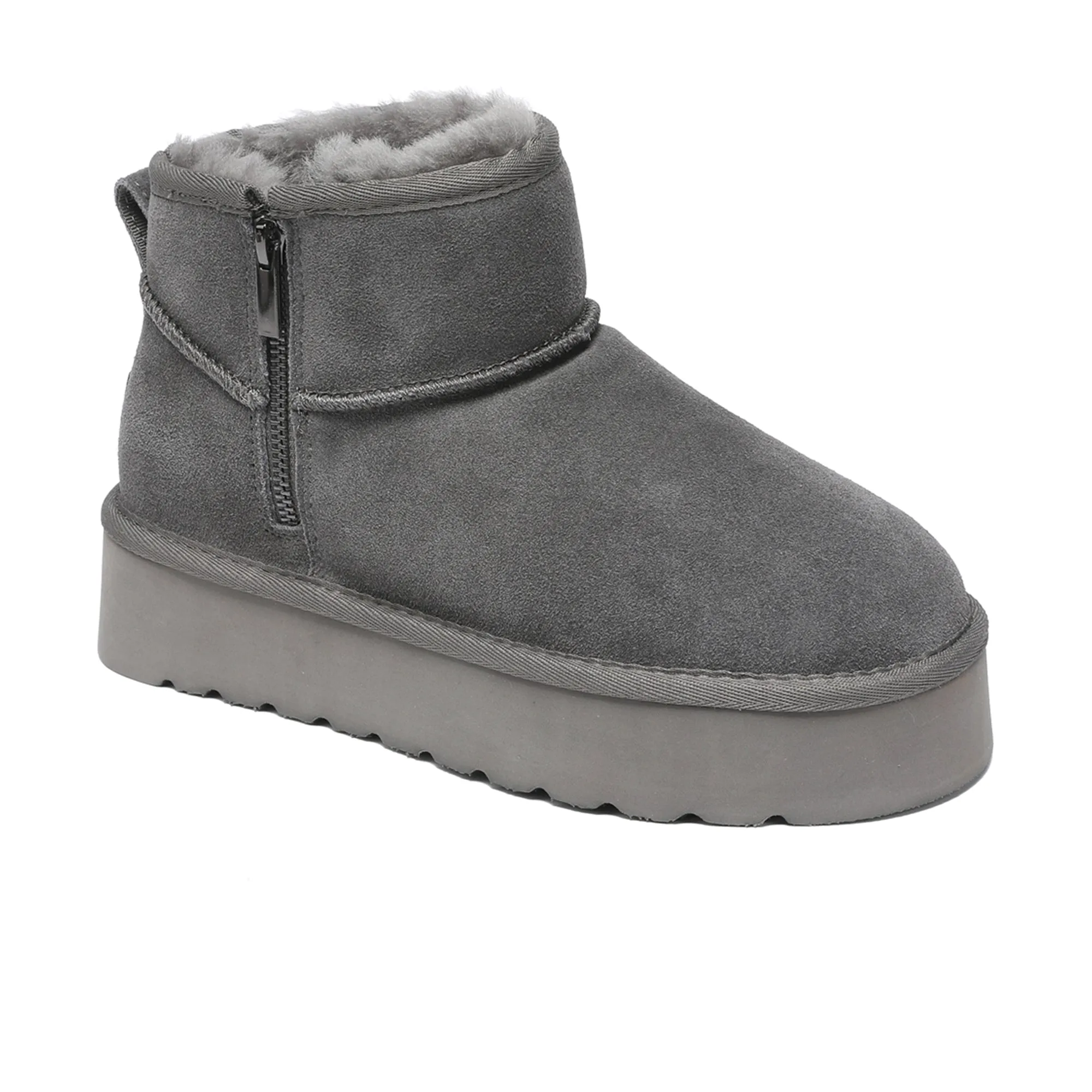 UGG Merino Ultra Mini Zipper Platform Boots